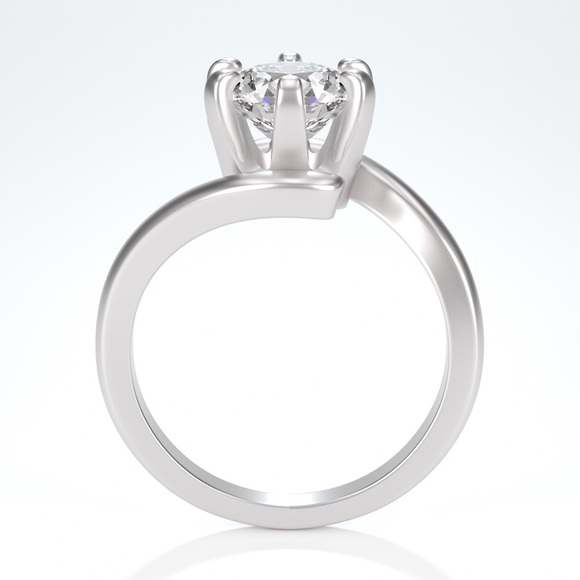 1.5ct D VVS1 Moissanite Ring - Picture 3 of 9